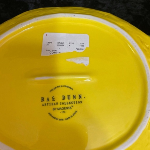 Rae Dunn Lemon Dessert Dish - Picture 3 of 5